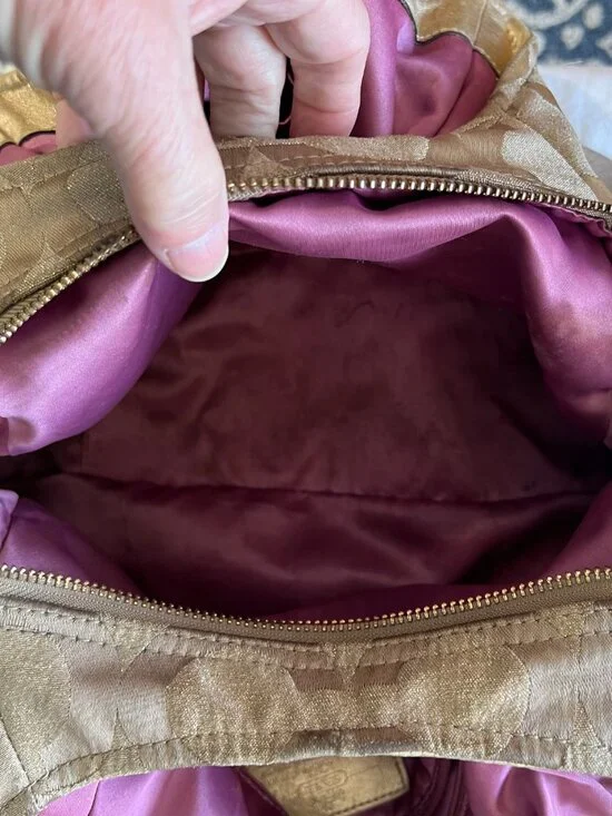 Coach Madison Sateen Maggie Silhouette Shoulder Bag - Picture 13 of 15